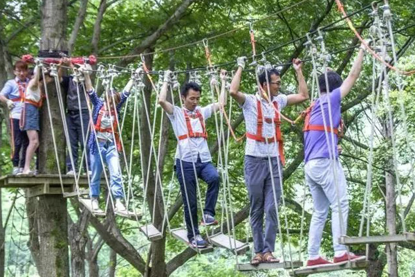 平顶山儿童丛林飞跃设备 好玩的项目 研学基地游乐设施建造 2