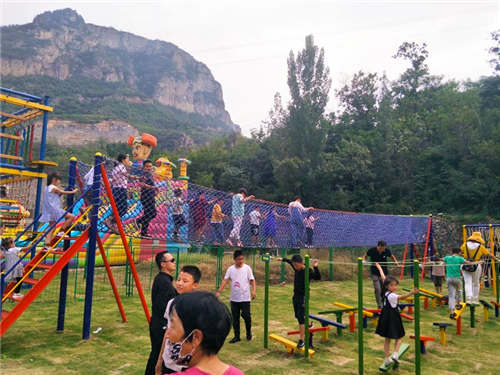 鹤壁儿童野外拓展设施-儿童乐园无动力游乐设备预算-非标定制 3