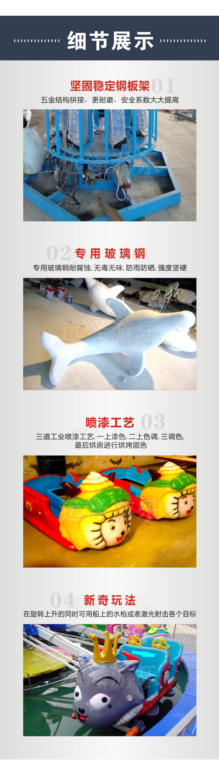 广州自控飞羊游乐设施 喜洋洋自控飞机带水池 夏季儿童游乐设备 4