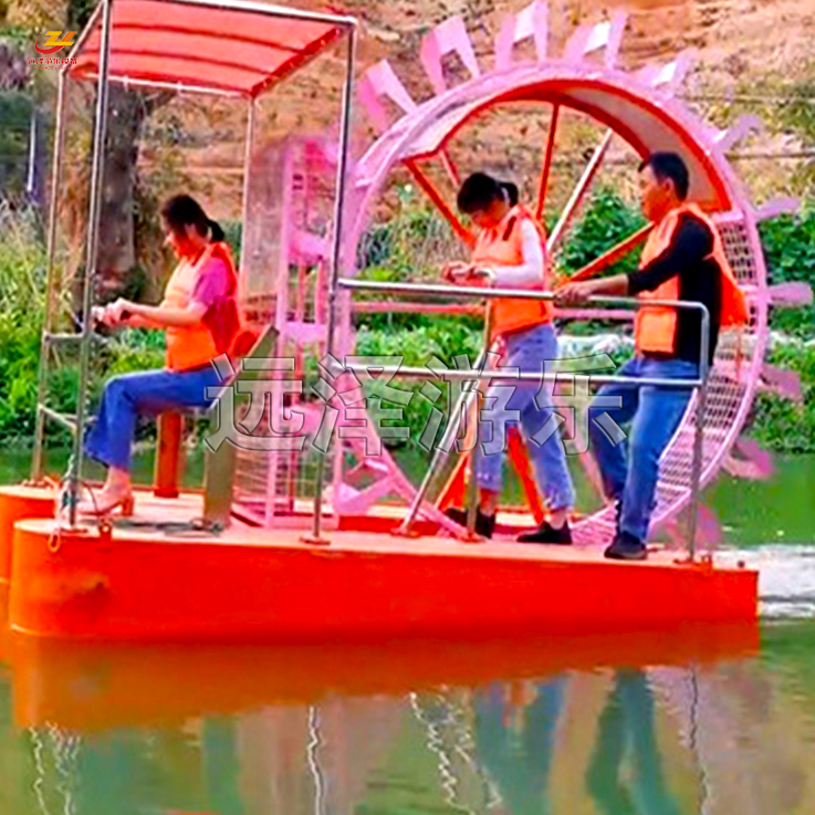 菏泽水上脚踏船 风车脚踏船 水上漫步脚踏船 网红游乐设备 10