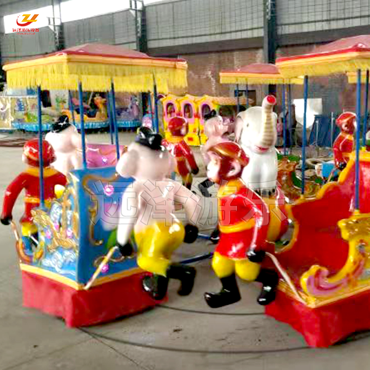 白山猴抬轿游乐设备 广场摆摊收益项目 小猴抬轿价格 8
