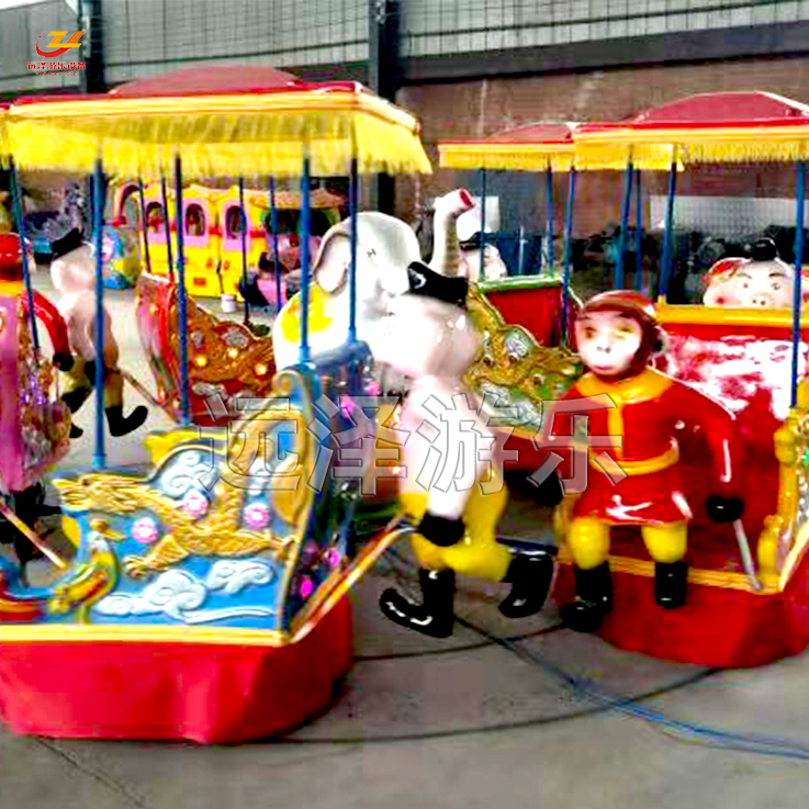 白山猴抬轿游乐设备 广场摆摊收益项目 小猴抬轿价格 9