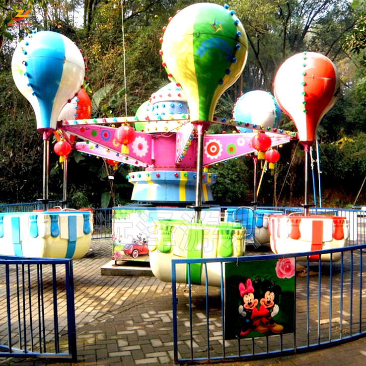 昆山旋转桑巴气球游乐设备 热气球飞椅 座舱宽敞飞椅转转杯 8
