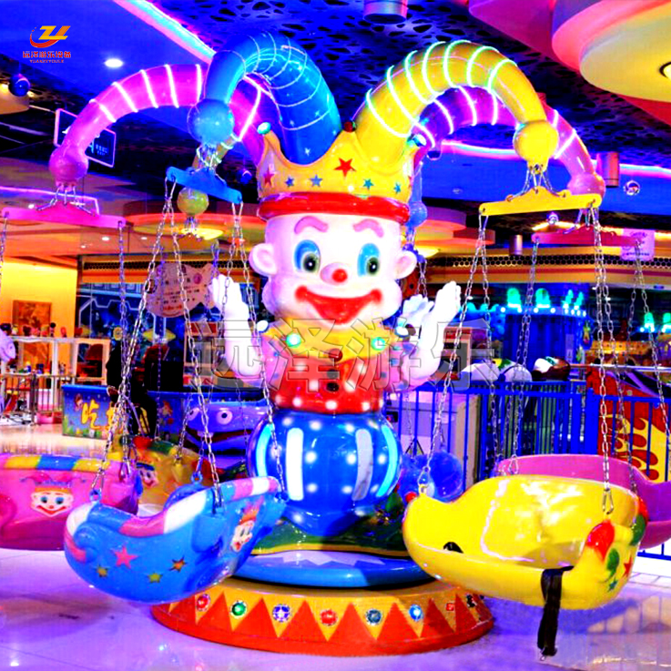 儿童欢乐城小丑飞椅 室内游乐设备 豪华马戏团飞椅 7