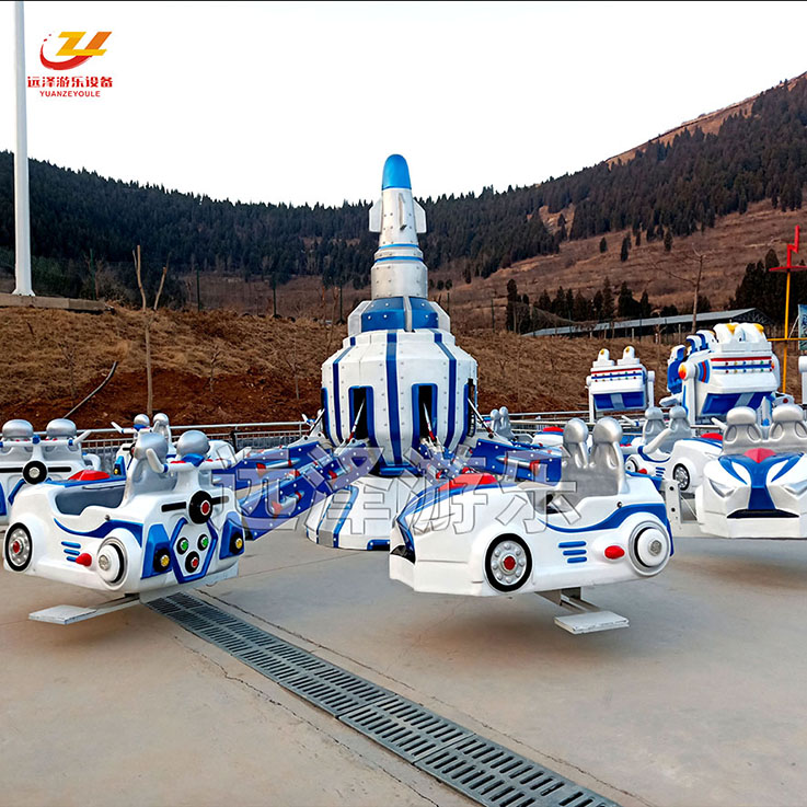 淄博自控飞车游乐设备 自控汽车造型旋转飞机 公园游乐设备 10