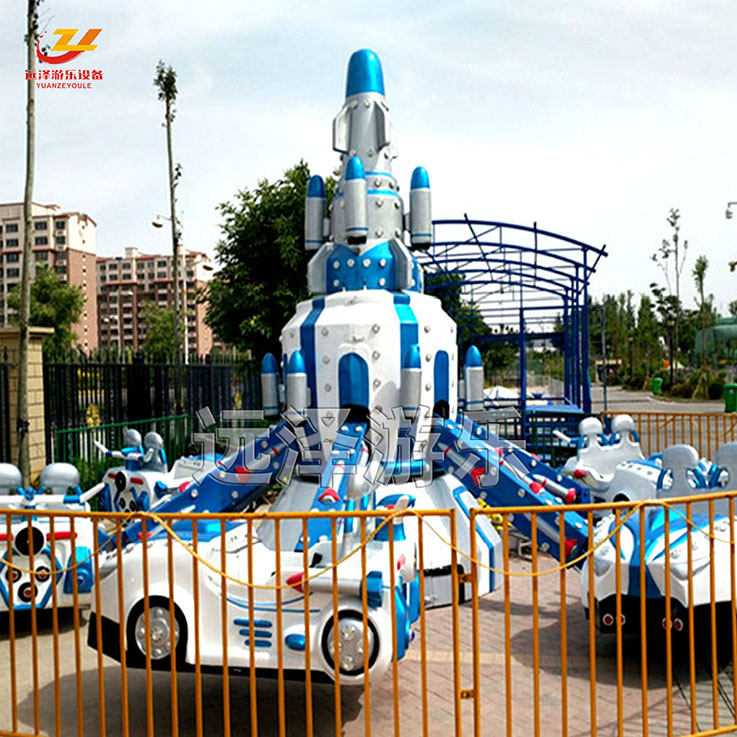 淄博自控飞车游乐设备 自控汽车造型旋转飞机 公园游乐设备 11