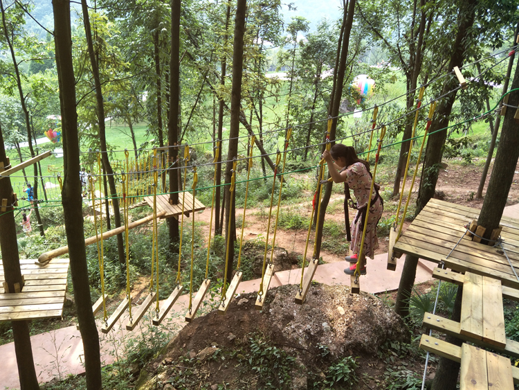 丛林穿越 丛林探险 户外树上拓展项目 魔网蹦床网红属性 1