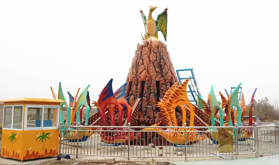 河南航天游乐公园恐龙造型游乐园设施图片视频 1