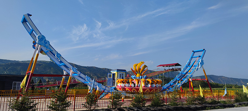郑州大型大型轨道飞碟游乐园设备航天游乐厂家 1