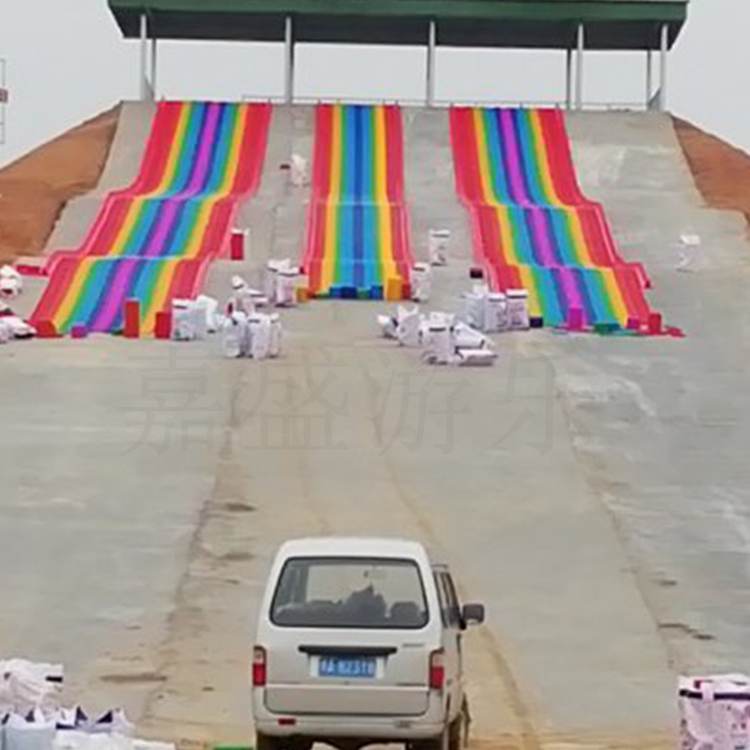 大型游乐设备  20米七彩滑道坡度设计  儿童游乐设施 6