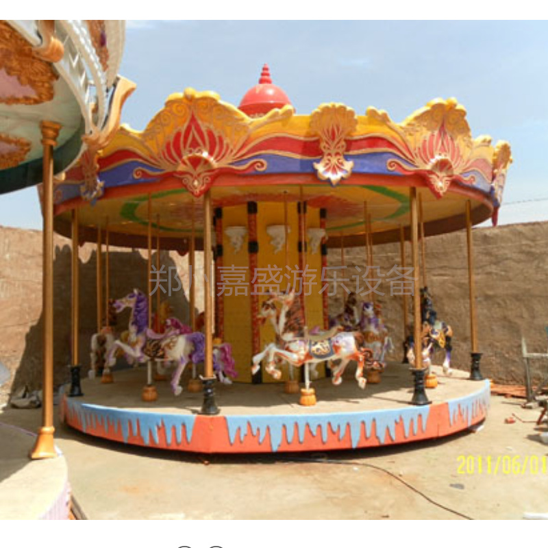广场游乐设备旋转木马  儿童新款游乐设施项目 大型转马价格 2