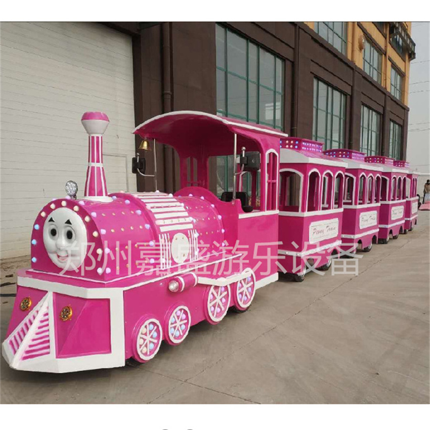 生产儿童游乐设备的厂家  嘉盛游乐生产 无轨小火车  1