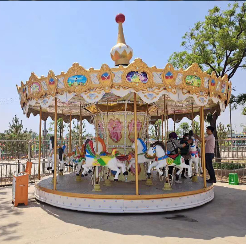 新型转马游乐设备  公园传统游乐项目介绍  儿童旋转木马报价 1