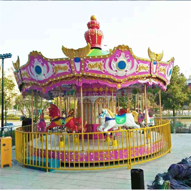 广场游乐设备旋转木马  儿童新款游乐设施项目 大型转马价格 3