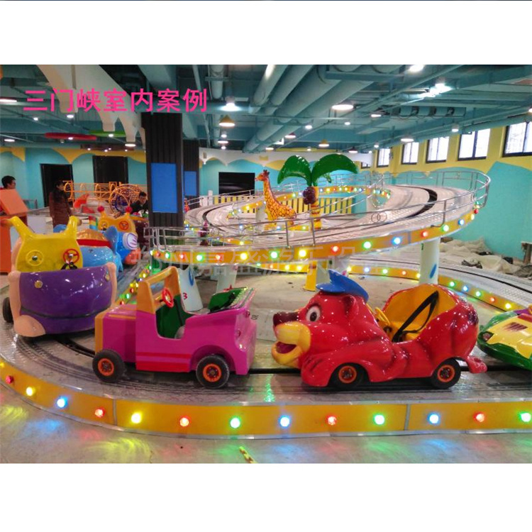  河南小型游乐设施  小型轨道火车  定做坡度的儿童小火车 3