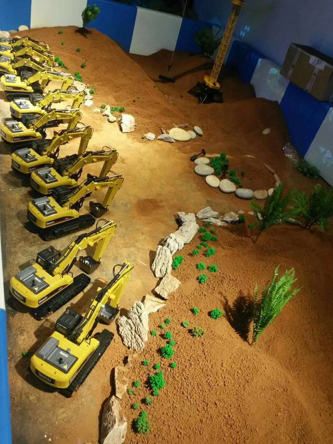 艾星游乐遥控工程挖掘机 挖土机勾机工程乐园 商场亲子游乐设备 4