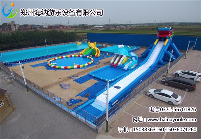 郑州二手支架游泳池设备  海纳游乐  二手支架游泳池设备 5