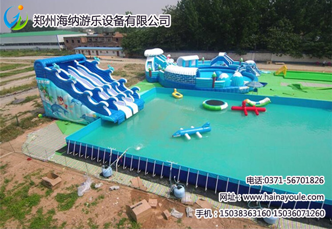 郑州二手支架游泳池设备  海纳游乐  二手支架游泳池设备 4