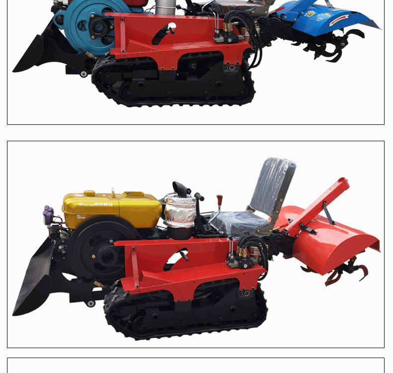 新型自走式微耕机  小型履带旋耕机生产 正腾 24