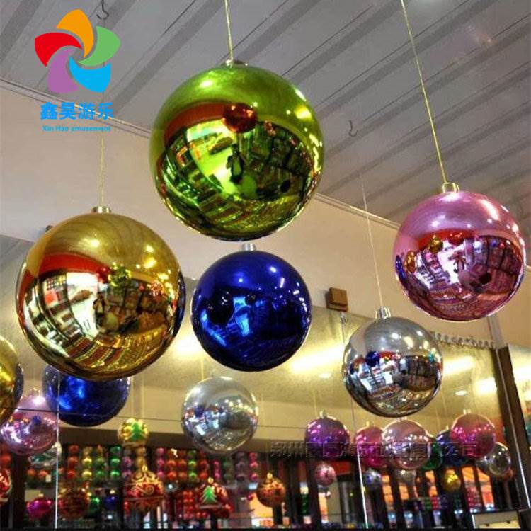 厂家直销彩色反光镜面充气球 活动礼仪庆典圣诞舞台装饰充气镜面