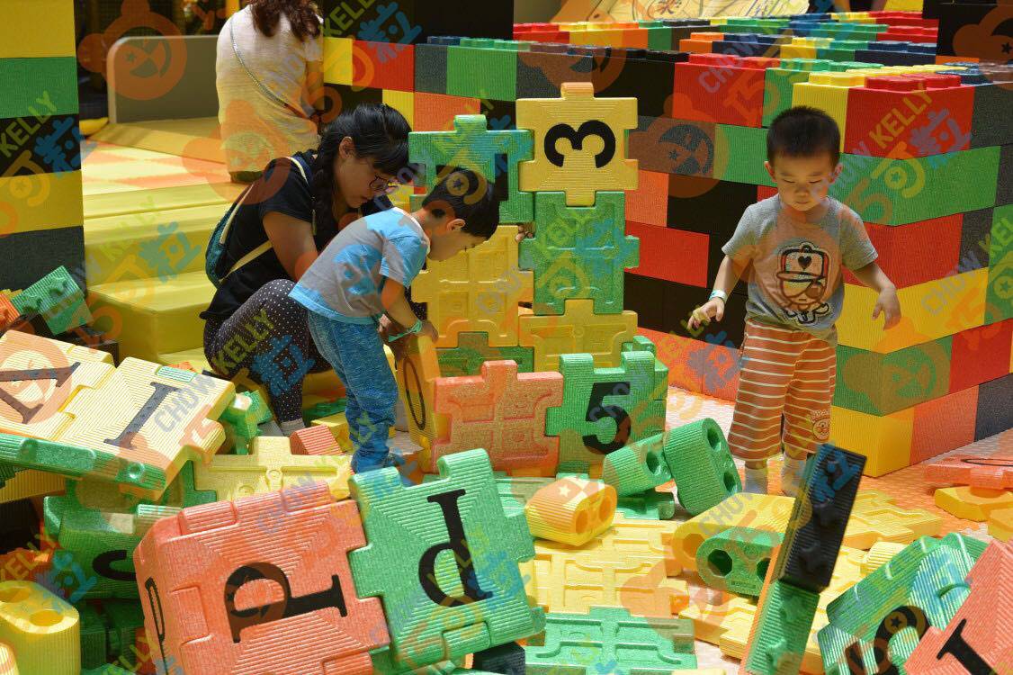 2018巧可粒山东烟台大型积木乐园儿童游乐场设备主题乐园设计方案