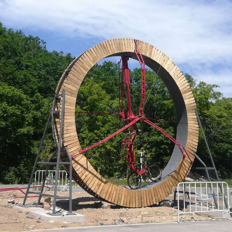 360度旋转游乐设备  网红自行车安装方法_网红游乐项目施工