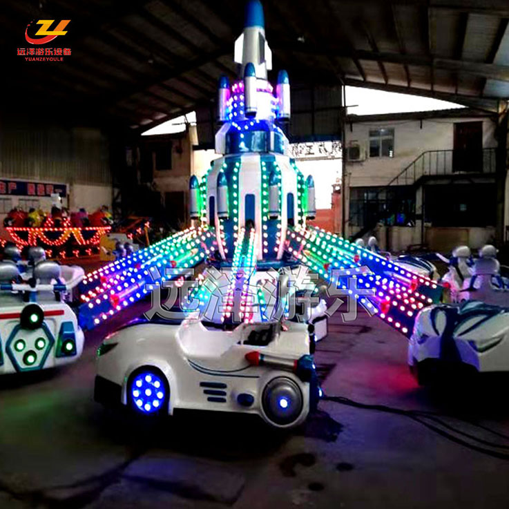淄博自控飞车游乐设备 自控汽车造型旋转飞机 公园游乐设备