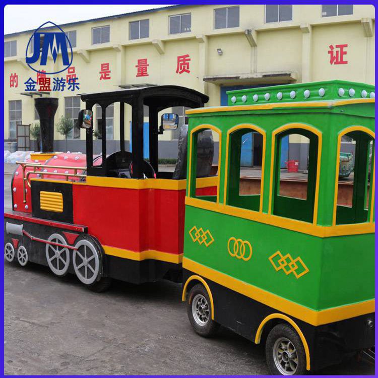 仿古蒸汽小火车造型 无轨小火车价格 儿童广场小火车