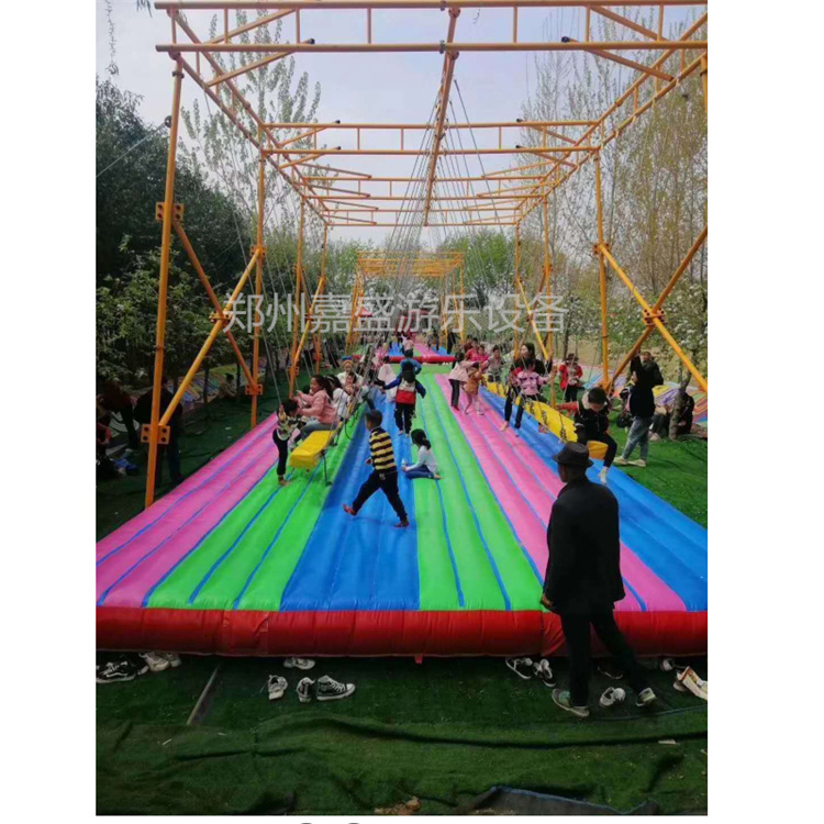 郑州无动力网红桥生产基地  儿童游乐设备网红桥报价