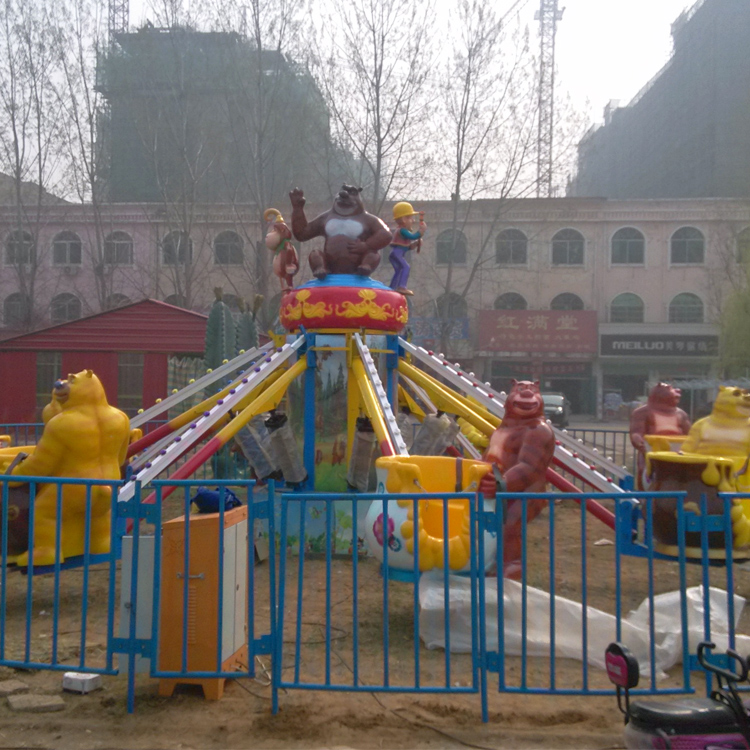 唐老鸭自控飞机 新疆儿童双层自控飞机 宇奇儿童游乐设备