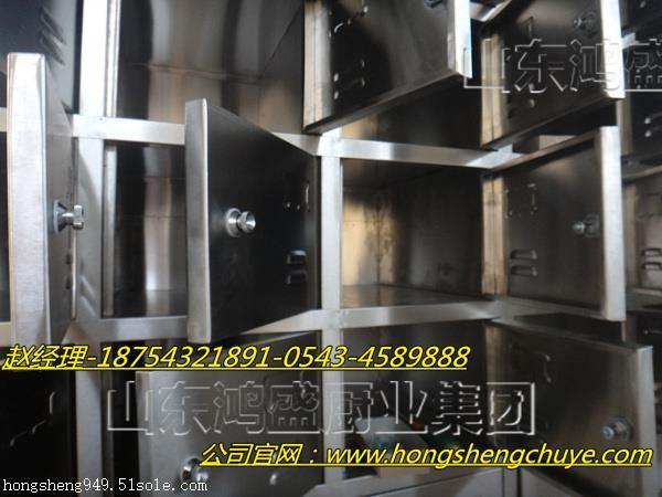 不锈钢40格碗柜厂家 黑龙江齐齐哈尔讷河学校餐厅定做食堂碗柜